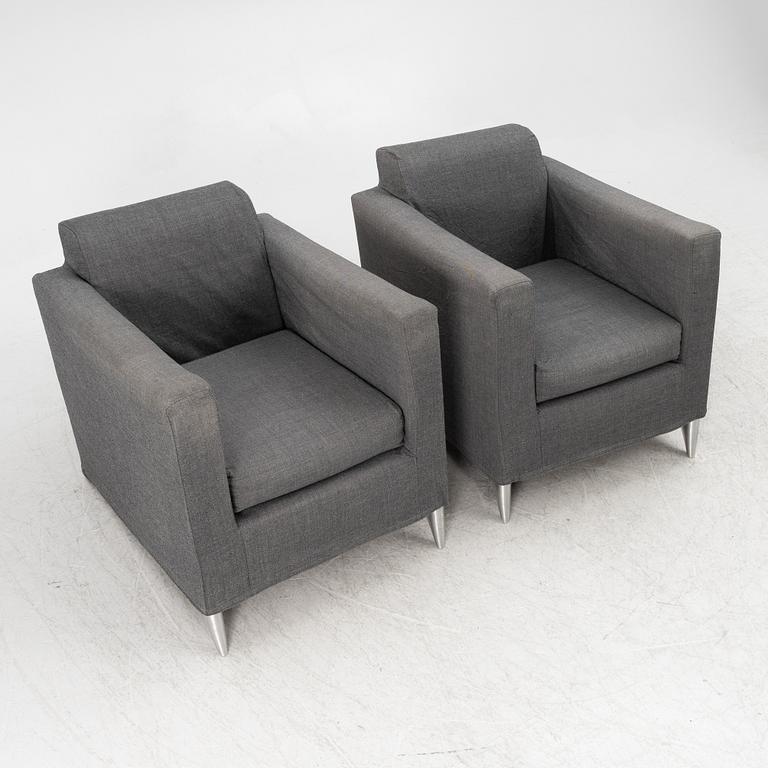 Philippe Starck, a pair of 'Len Niggelman' lounge chairs, for 3 Suisses.