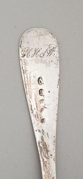 SKEDAR, 3 st, silver, bla England, 1700-1800-tal. Tot ca 140 gram.