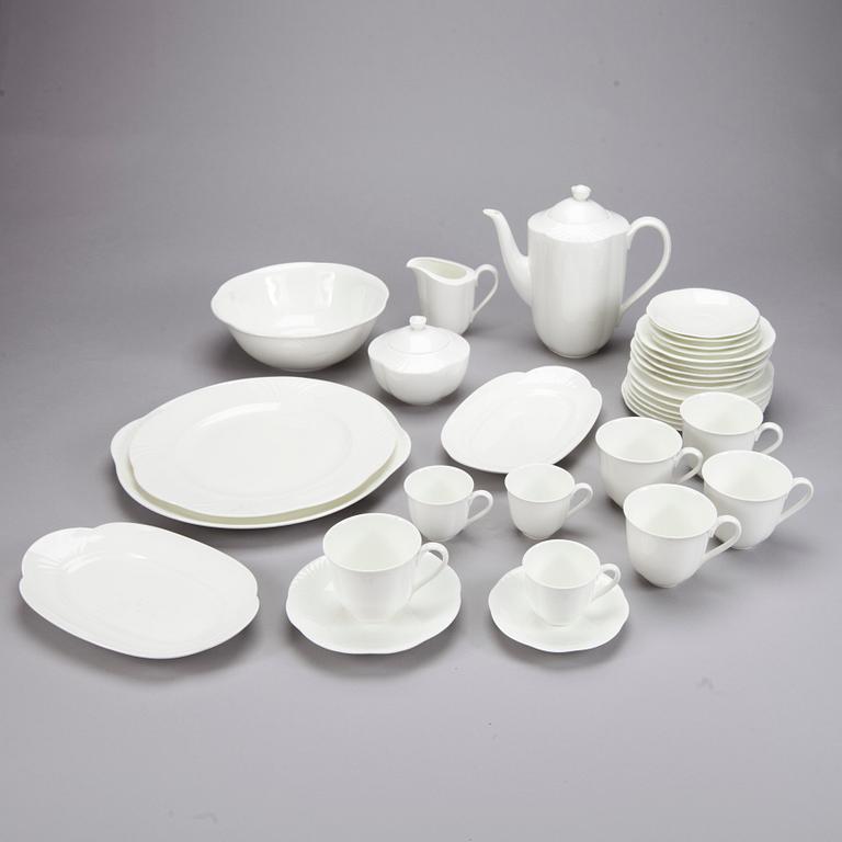 ASTIASTON OSIA, 22 kpl, posliinia, "Arco Weiss", Villeroy & Boch, 1900-luvun loppu.