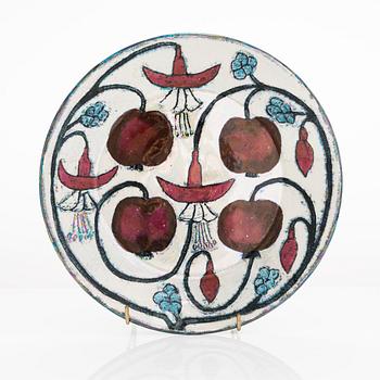 Birger Kaipiainen, dekorationsfat, signerad Kaipiainen Arabia.