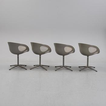 Hiromichi Konno, a set of four 'Rin' chairs from Fritz Hansen, Denmark, 2009.