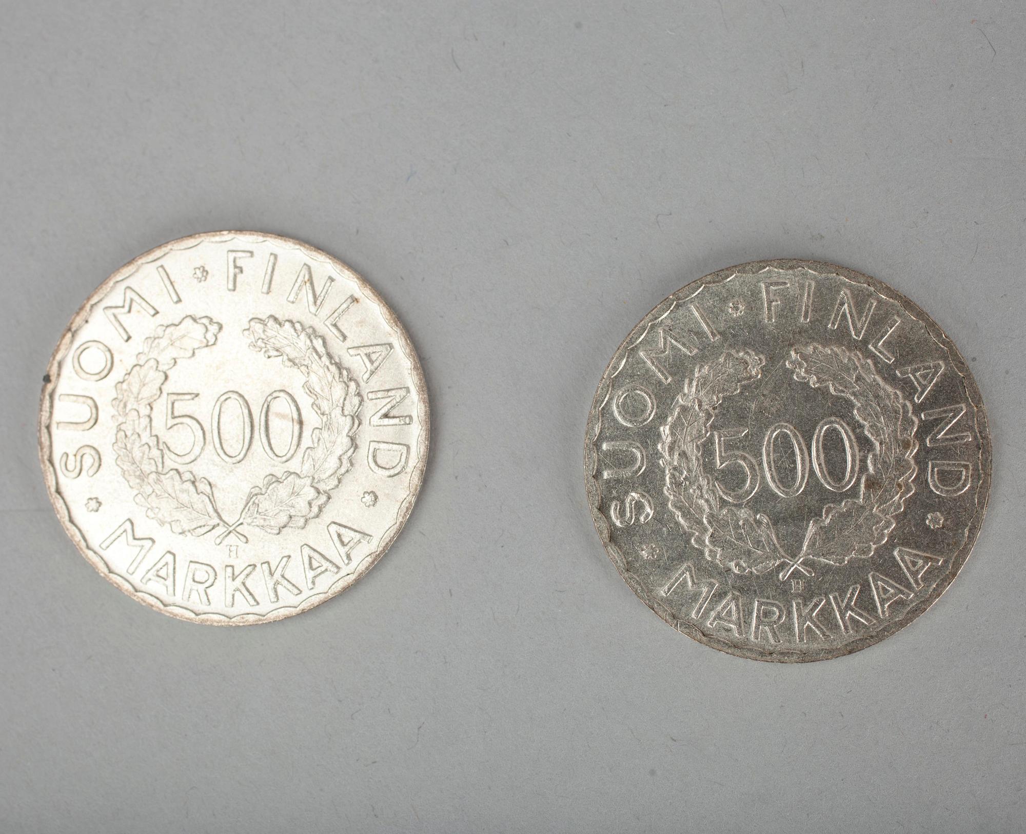 OLYMPIAMYNT 500 FIM, 2 st, HELSINGFORS OLYMPISKA SPEL 1952.