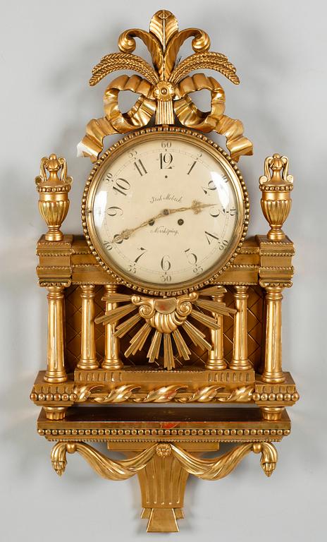 VÄGGPENDYL, gustaviansk stil, 1900-talets mitt.