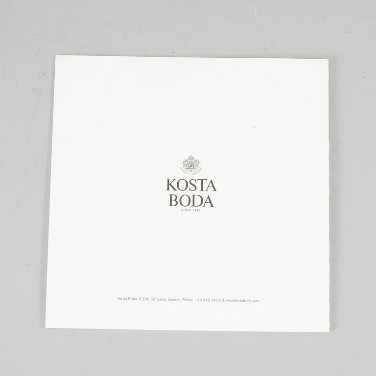 BERTIL VALLIEN, a unique Swedish artglass sculpture "Powerfigure", Kosta Boda,