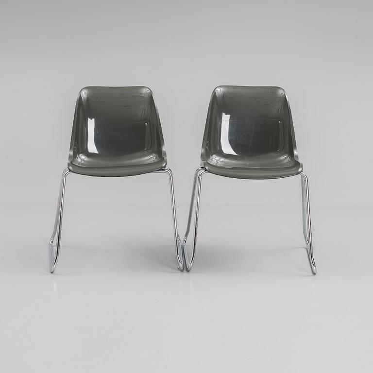 A pair of 'Frankfurt chairs' by Helmut Starke.