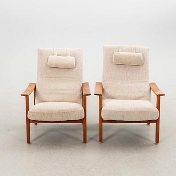 Armchairs, a pair, Brothers Andersson, second half of the 20th century.