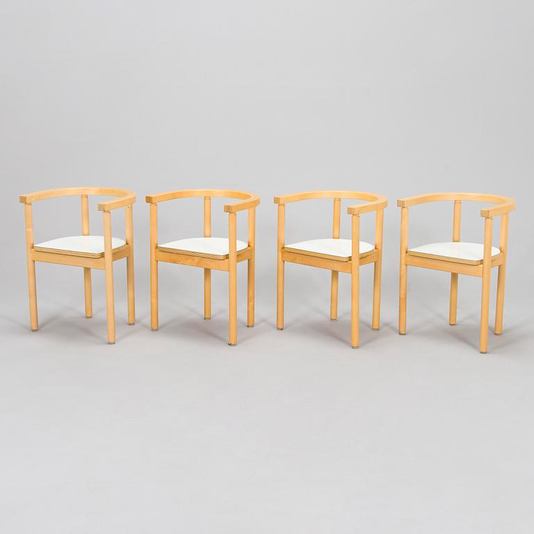 Ben af Schultén, a set of four late 20th century children's chairs, Artek, Finland.