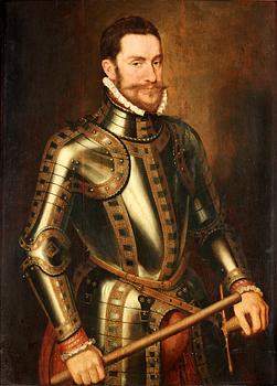 381. Pieter Jansz. Porbus Hans krets, Renässansherre i harnesk.