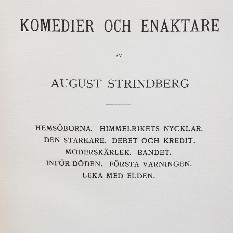 BÖCKER, 55 vol, "August Strindberg samlade skrifter".