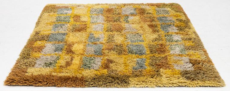 Rya rug, approx. 230 x 190 cm.