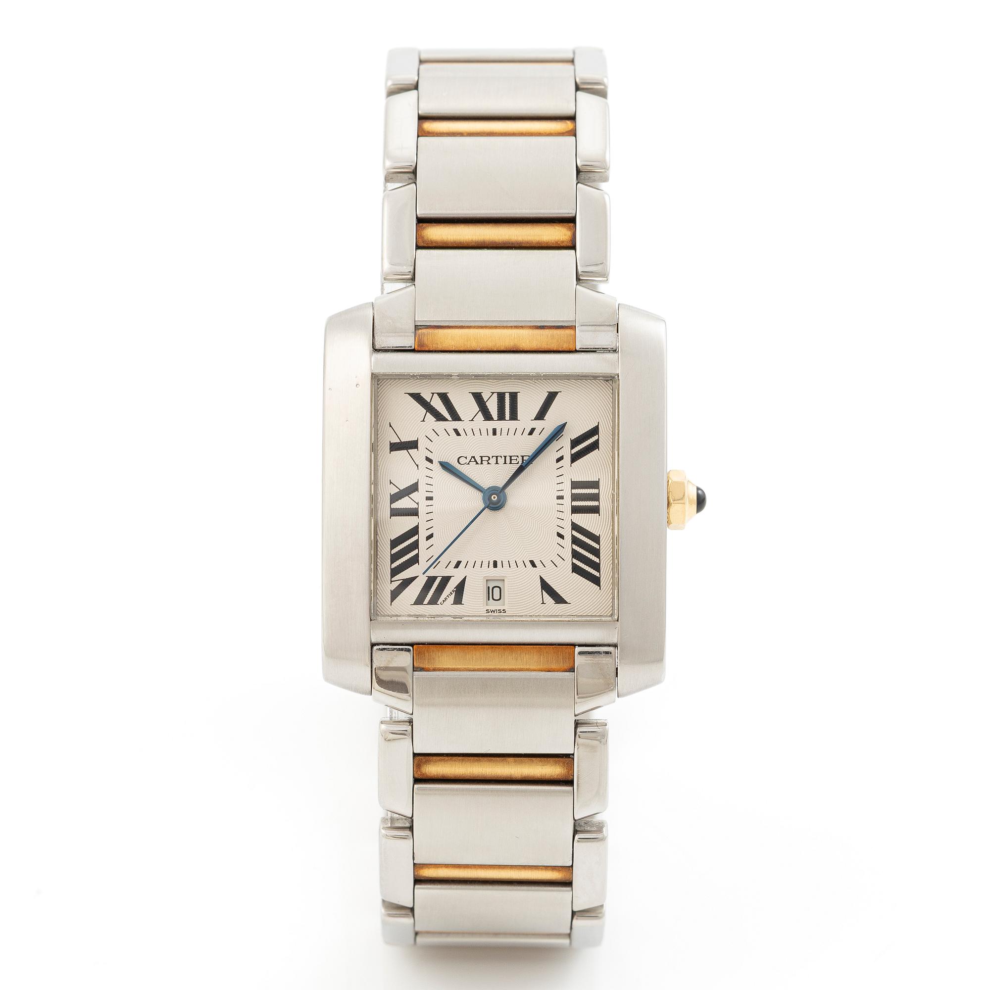Cartier, Tank Française, armbandsur, 28 x 24 (32) mm.