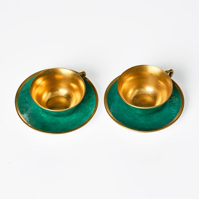 Wilhelm Kåge, a collection of ceramic, mostly "Argenta", 49 pieces, Gustavsberg, Sweden, 1930's-60's.