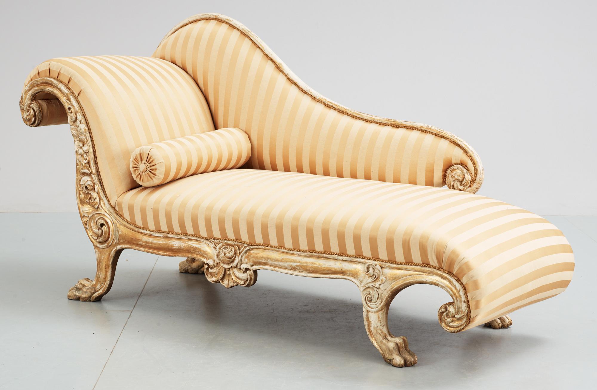 SCHÄSLONG, regency stil. 1800-tal.
