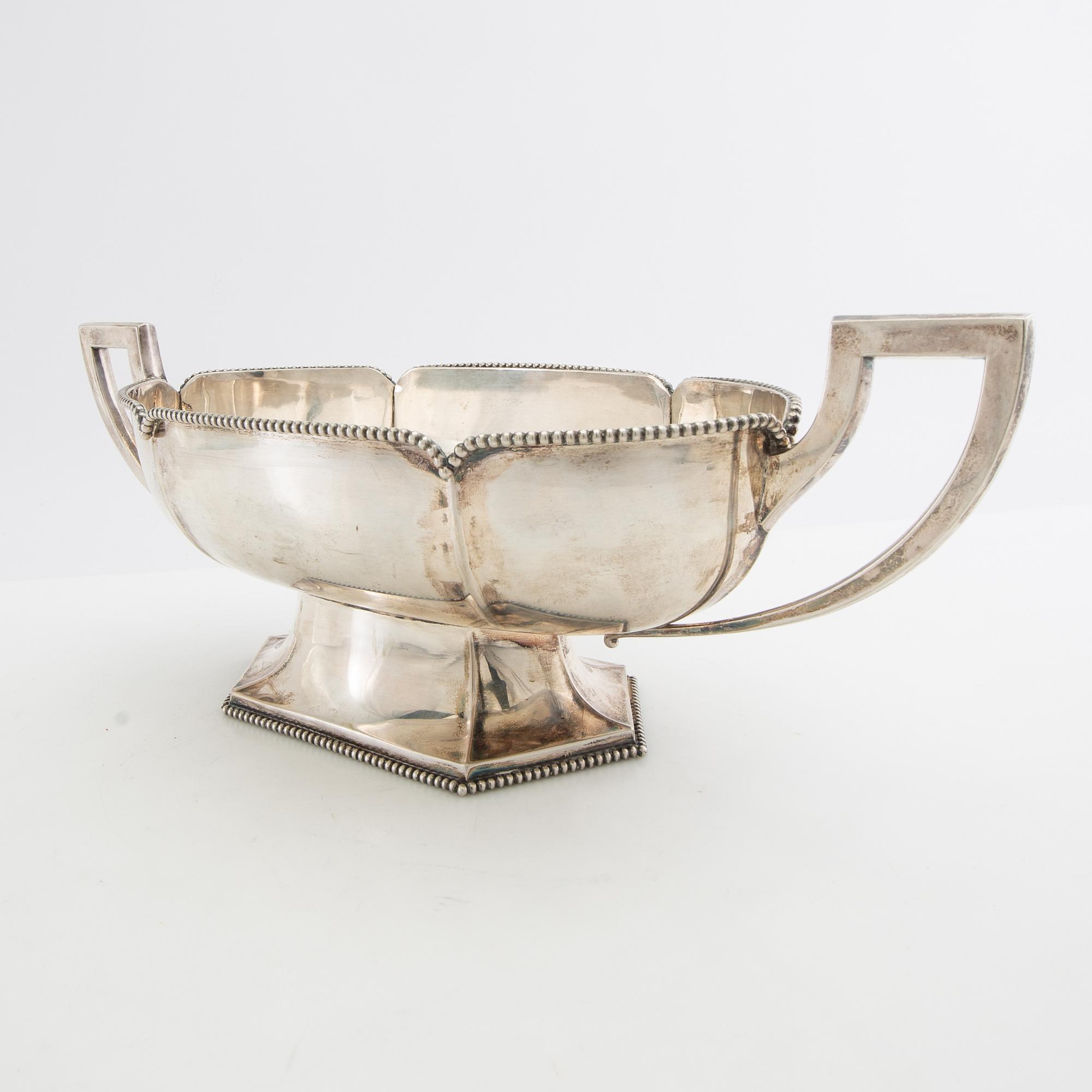 Jardinière silver Swedish import marks first half of the 20th century.