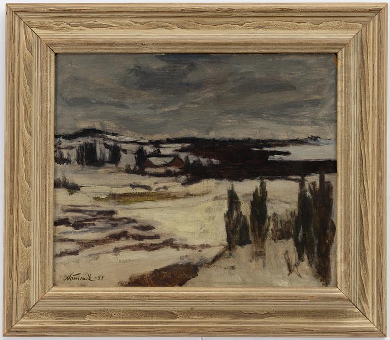 Juhan Nõmmik, Vinterlandskap.