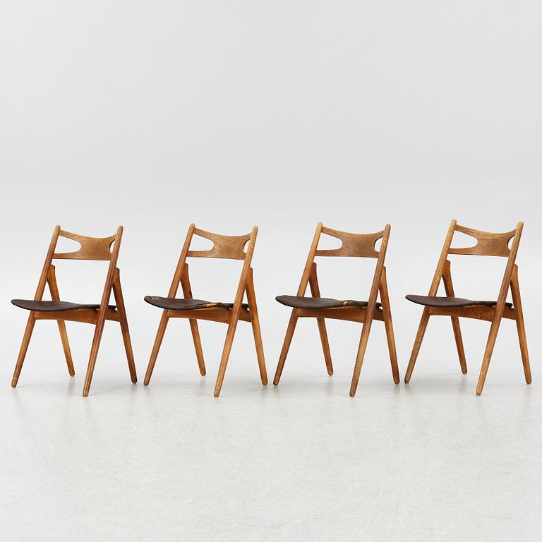 Hans J. Wegner, four model CH-29 chairs Carl Hansen & Søn, mid-20th century.