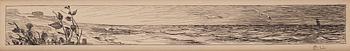 697D. Carl Larsson, Coastal landscape.