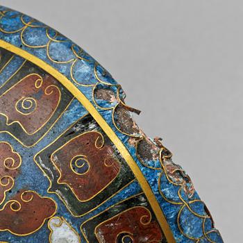 VAS, cloisonné, Kina, 1800-tal.