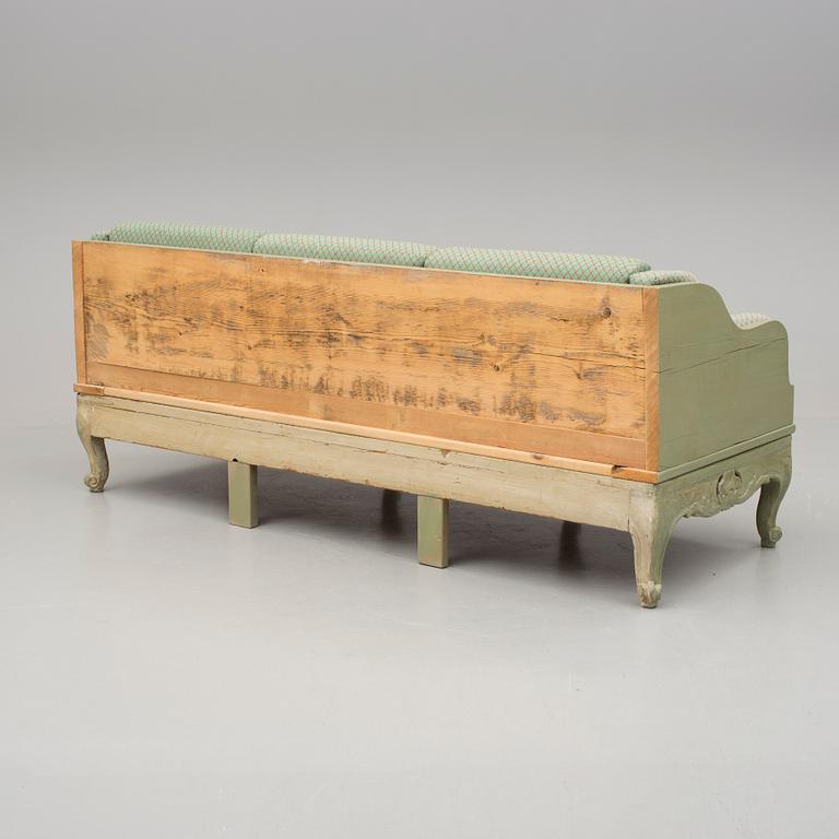 TRÅGSOFFA, rokoko, 1700-tal.