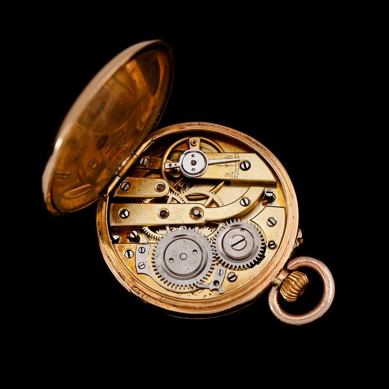 FICKUR, 18 k guld, 1900-talets första hälft.