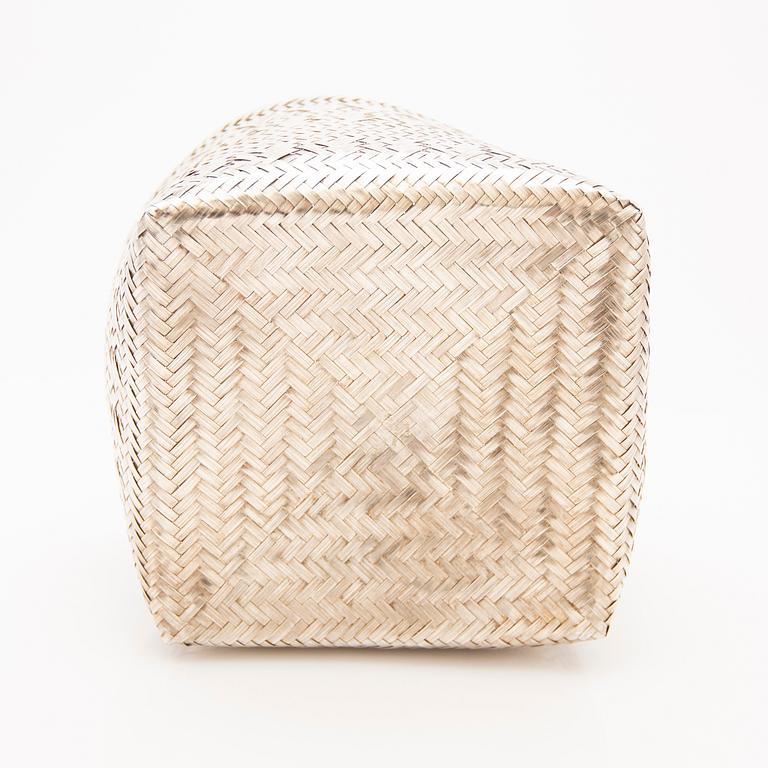 Basket, sterling silver, Mexico.