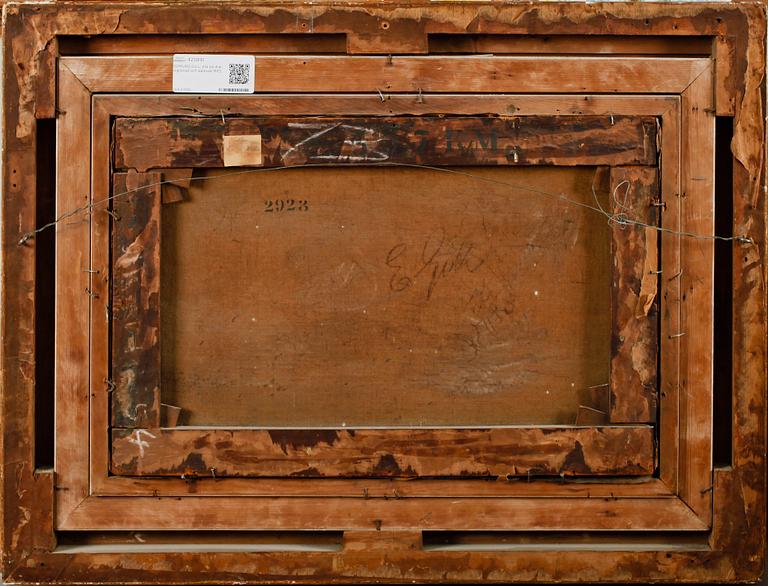 EDMUND GILL, olja på duk, signerad och daterad 1863.