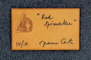 Franco Costa, 'Red Spinacher', Kasthall, signed Franco Costa and  numbered IV/X.