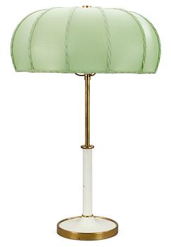 714. A Josef Frank brass and white lacquered table lamp, model 2466 for Svenskt Tenn.