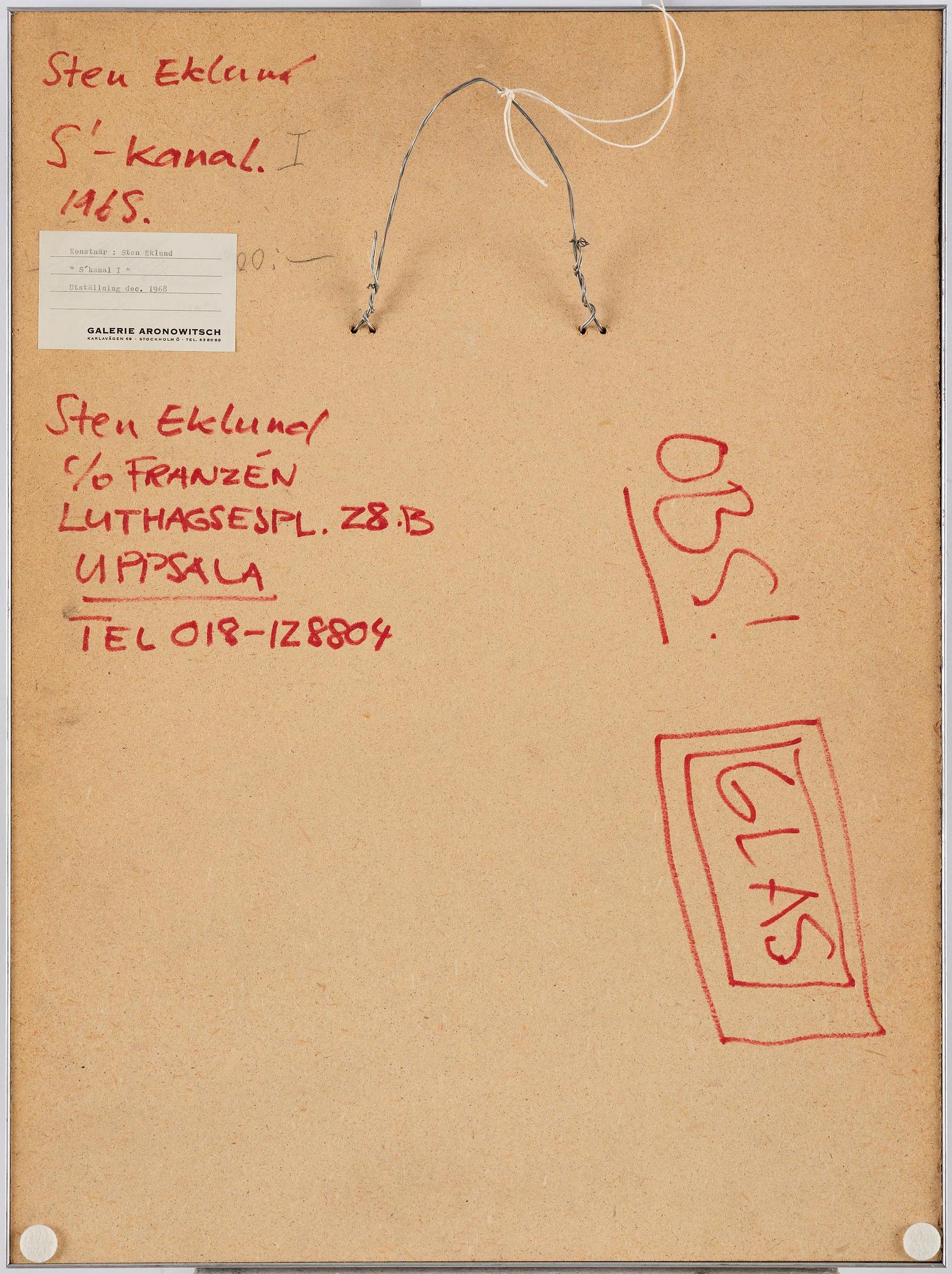 Sten Eklund, "S'kanal I".