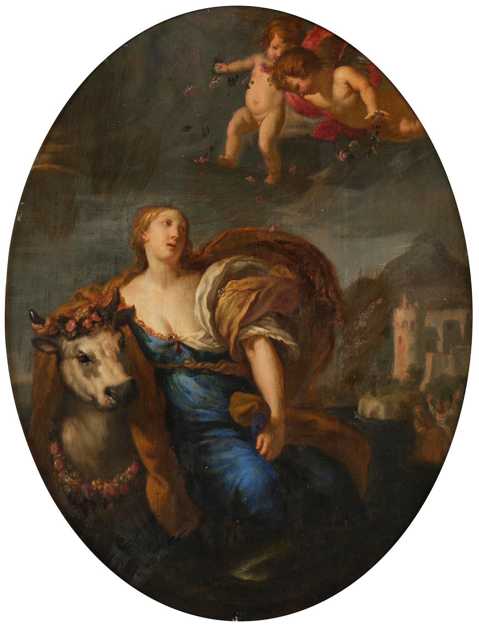 Francesco Albani, hans krets, Europa och tjuren.