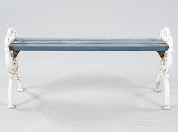 TRÄDGÅRDSBÄNK, Melins Metall, 1900-talets andra hälft.