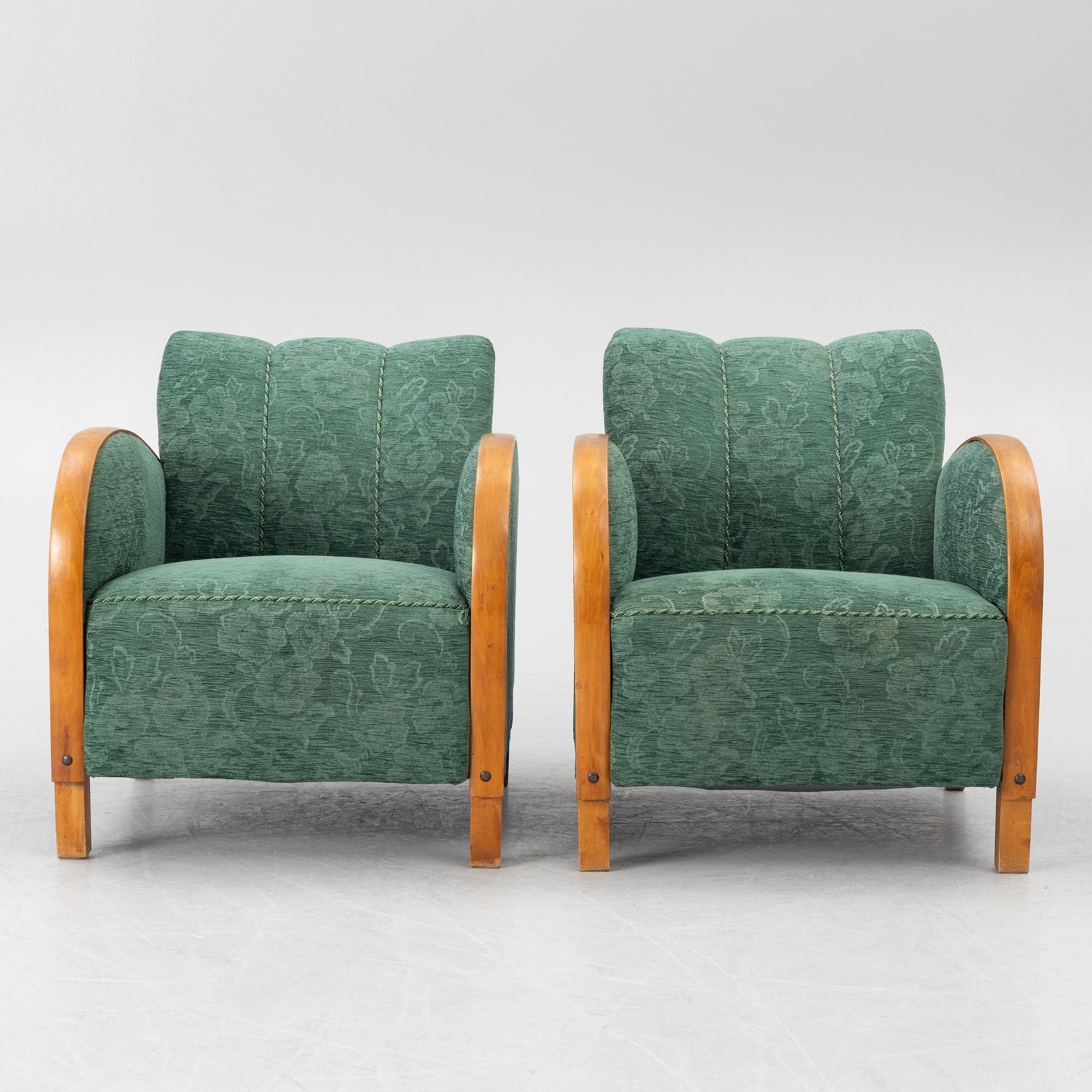 Armchairs, a pair, functionalism, 1930s.