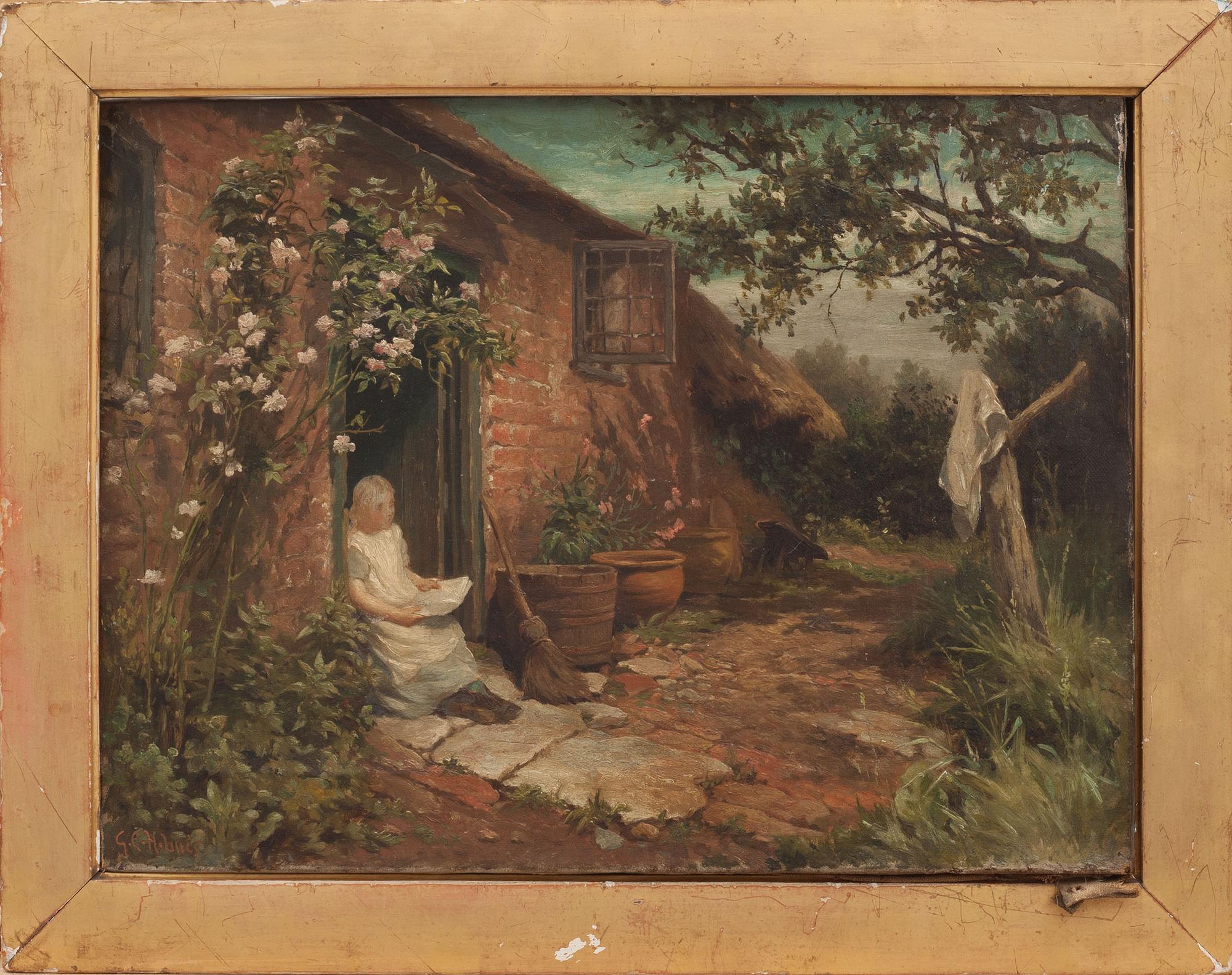 GEORGE AUGUST HOLMES, olja på duk, signerad.