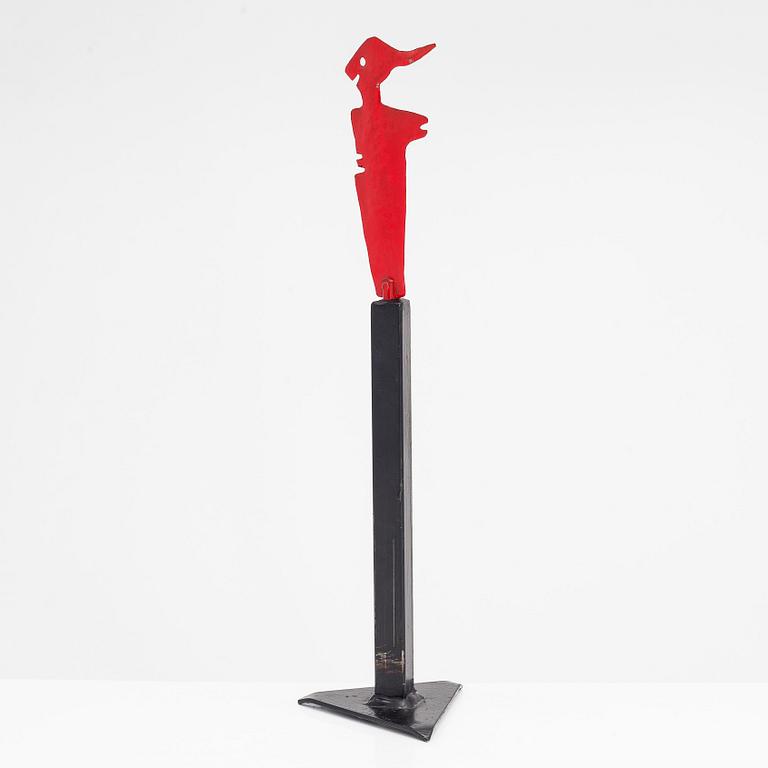 Soile Yli-Mäyry, skulptur, metall, signerad och daterad 2002.