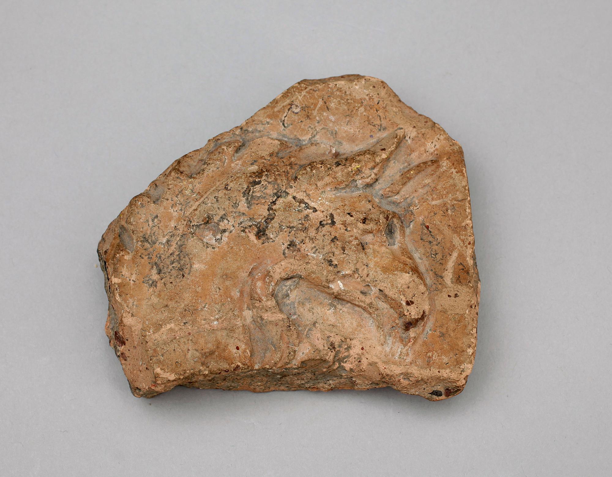 ARKITEKTURFRAGMENT, terracotta, romerskt/italienskt. Troligen forntida.