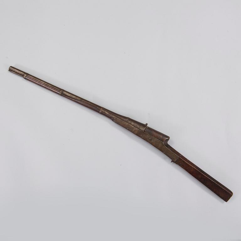 An indian matchlock-rifle 19th century.