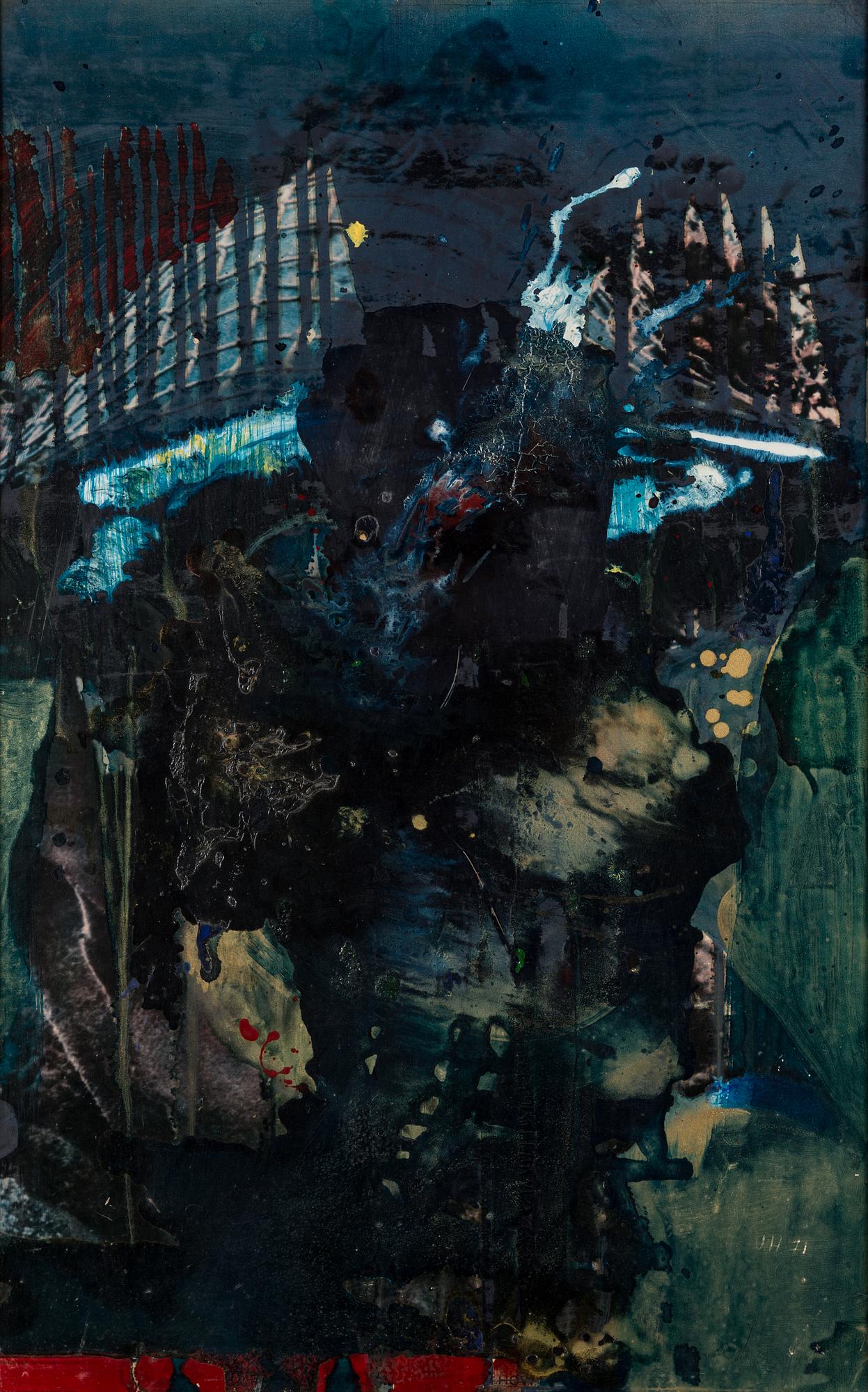 JUHANI HARRI, oil on board, signed and dated -71.