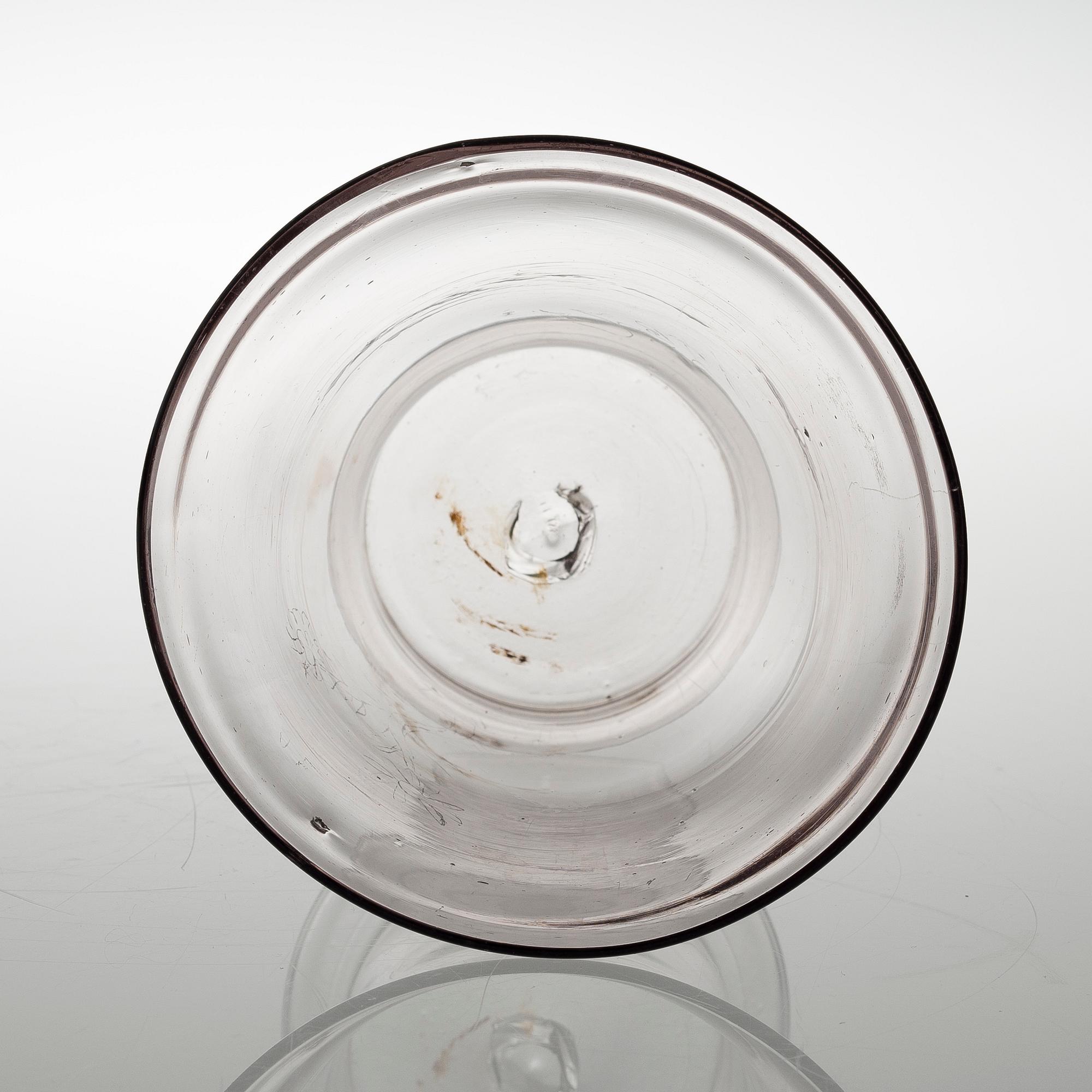 A GLASS BEAKER, late 18th century, probably Finland.