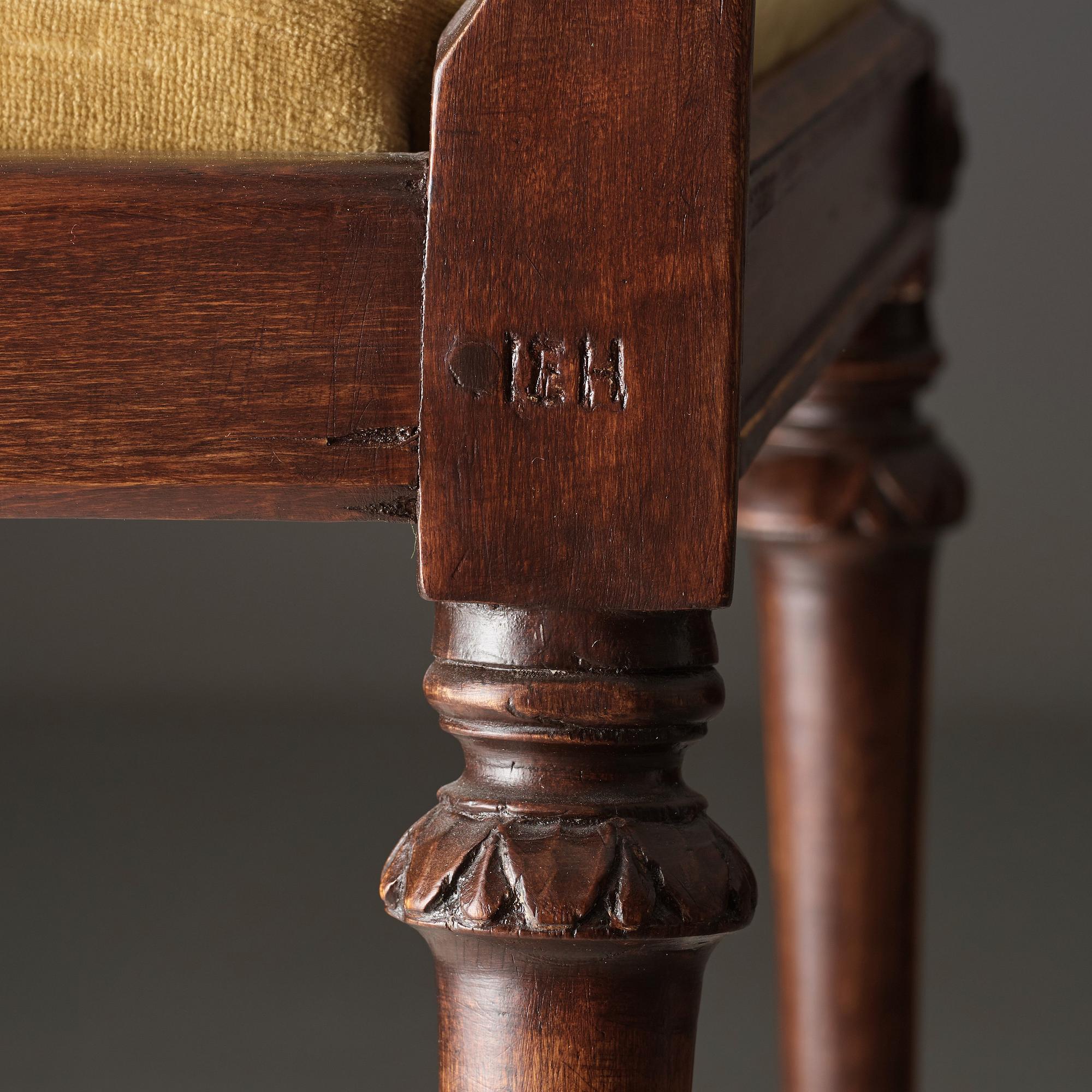 Six Gustavian chairs by Johan Erik Höglander (master in Stockholm 1777).