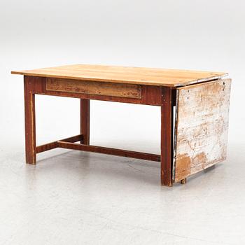 A Swedish Drop-leaf Table, Jämtland, first half of the 19th Century.