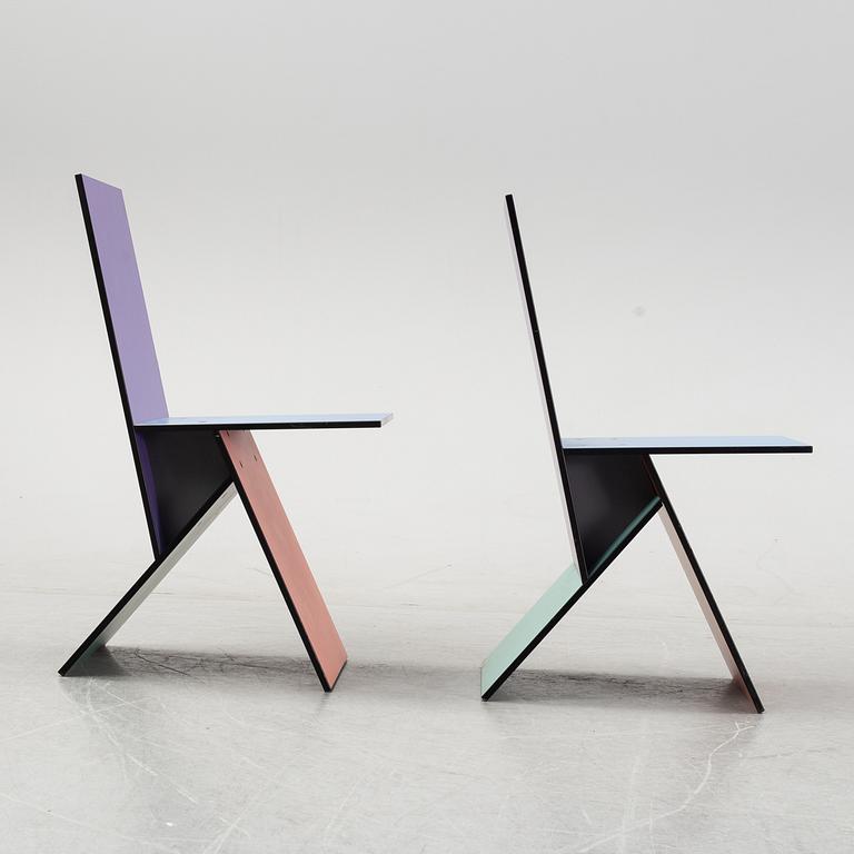 Two 'Vilbert' chairs by Verner Panton for IKEA, 1993-94.