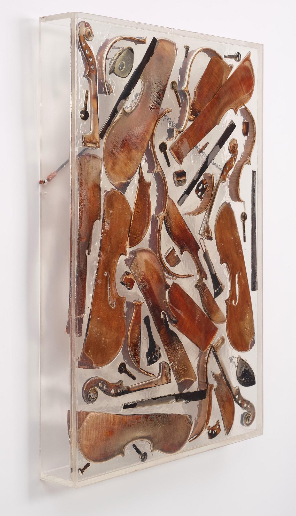 Arman (Armand Pierre Fernandez), Accumulation with violins.