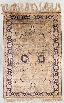 Matta Turkiet silke semiantik ca 183x122 cm.