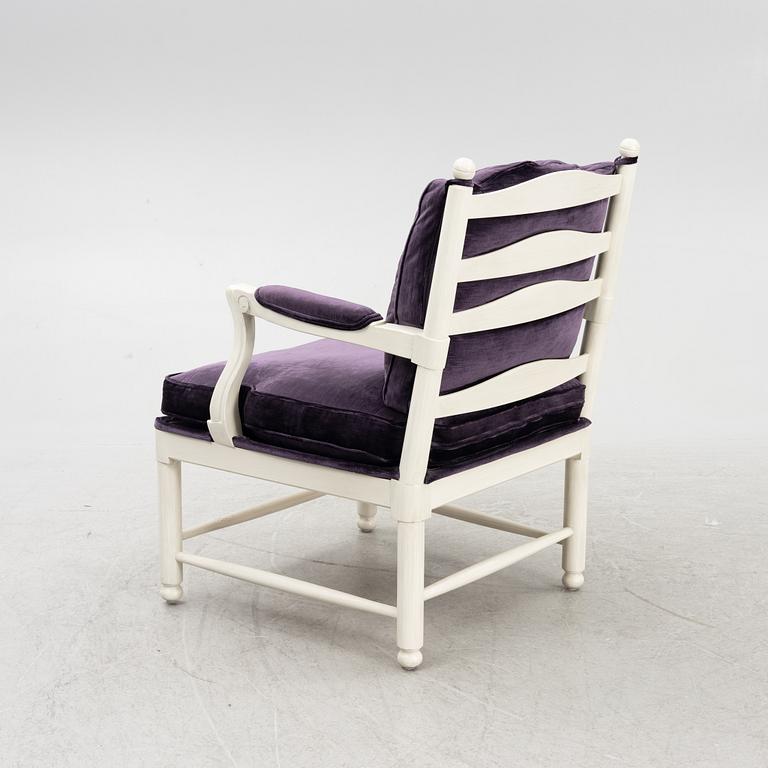 Fåtölj, sk "Gripsholmsmodell", Åmells Möbler, 1900-talets andra hälft.