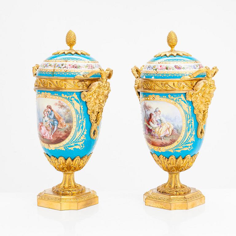 Urnor, ett par, Frankrike sekelskiftet 1900.