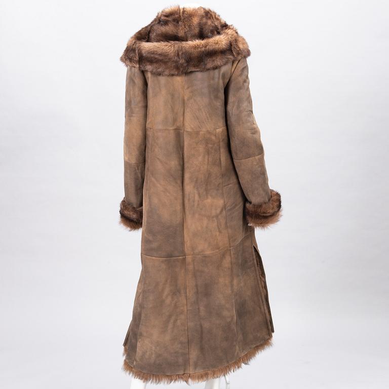 Sprung Frères Sheepskin Coat.