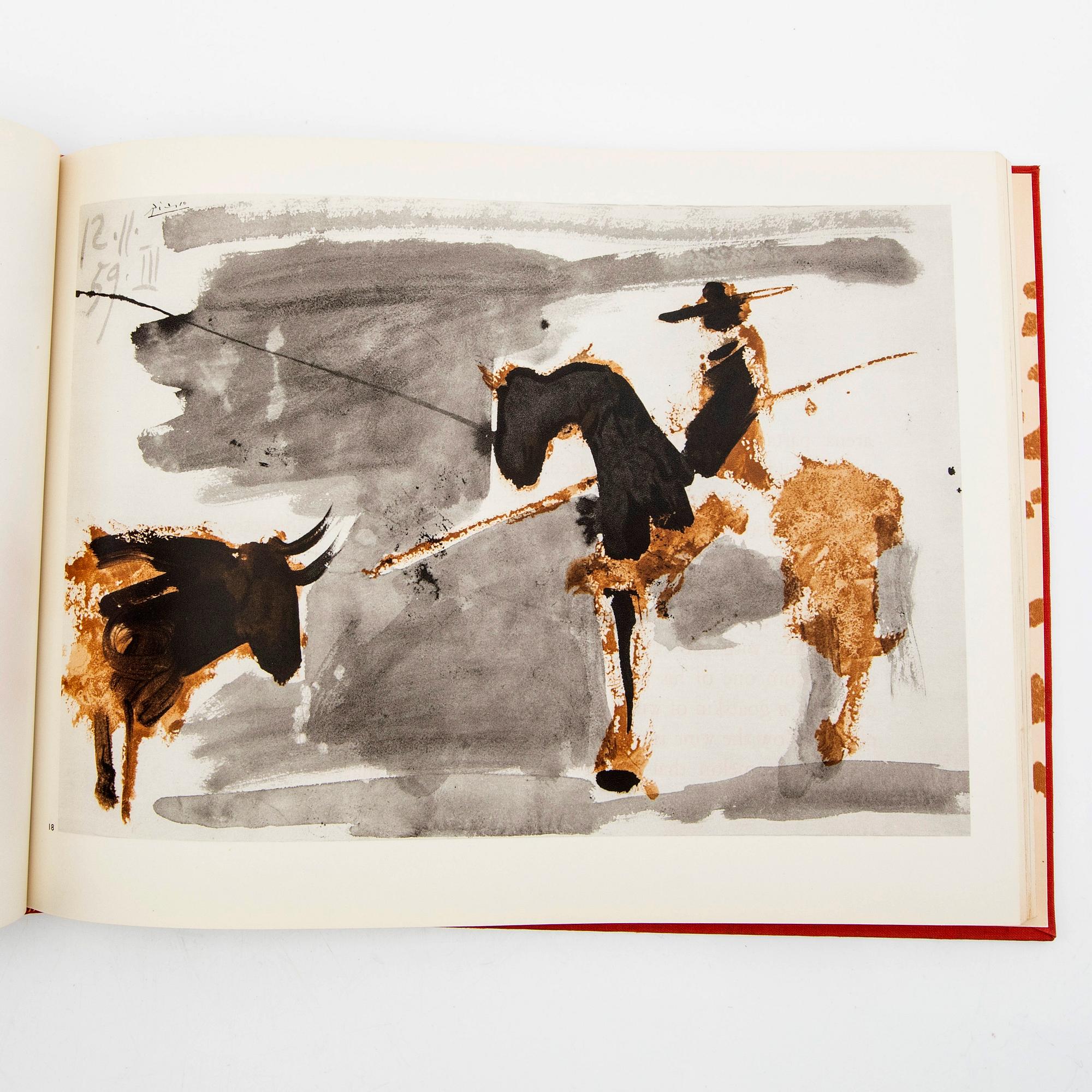 Pablo Picasso, Book, "Toreros", with four lithographs, André Seuret, Monte Carlo, 1961.