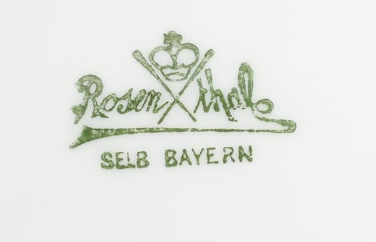 MATSERVIS, 51 delar, porslin, "Josephine" Rosenthal, 1900-talets mitt.