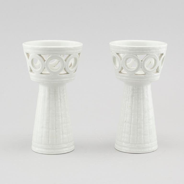 A pair of stoneware vases, model "Olympia", Rörstrand.