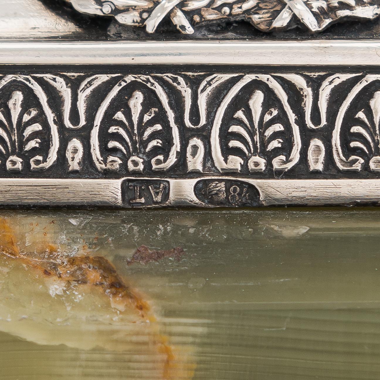 Ljusstakar, ett par, silver, mästarstämpel A.T., S:t Petersburg 1908-26.